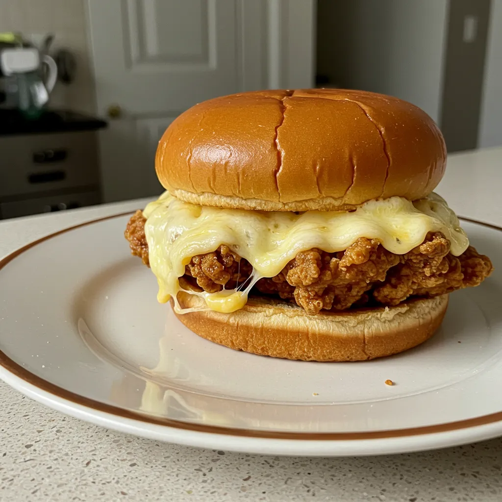 Melty Cheesy Chicken Sandwich: A Savory Masterpiece - secondary view